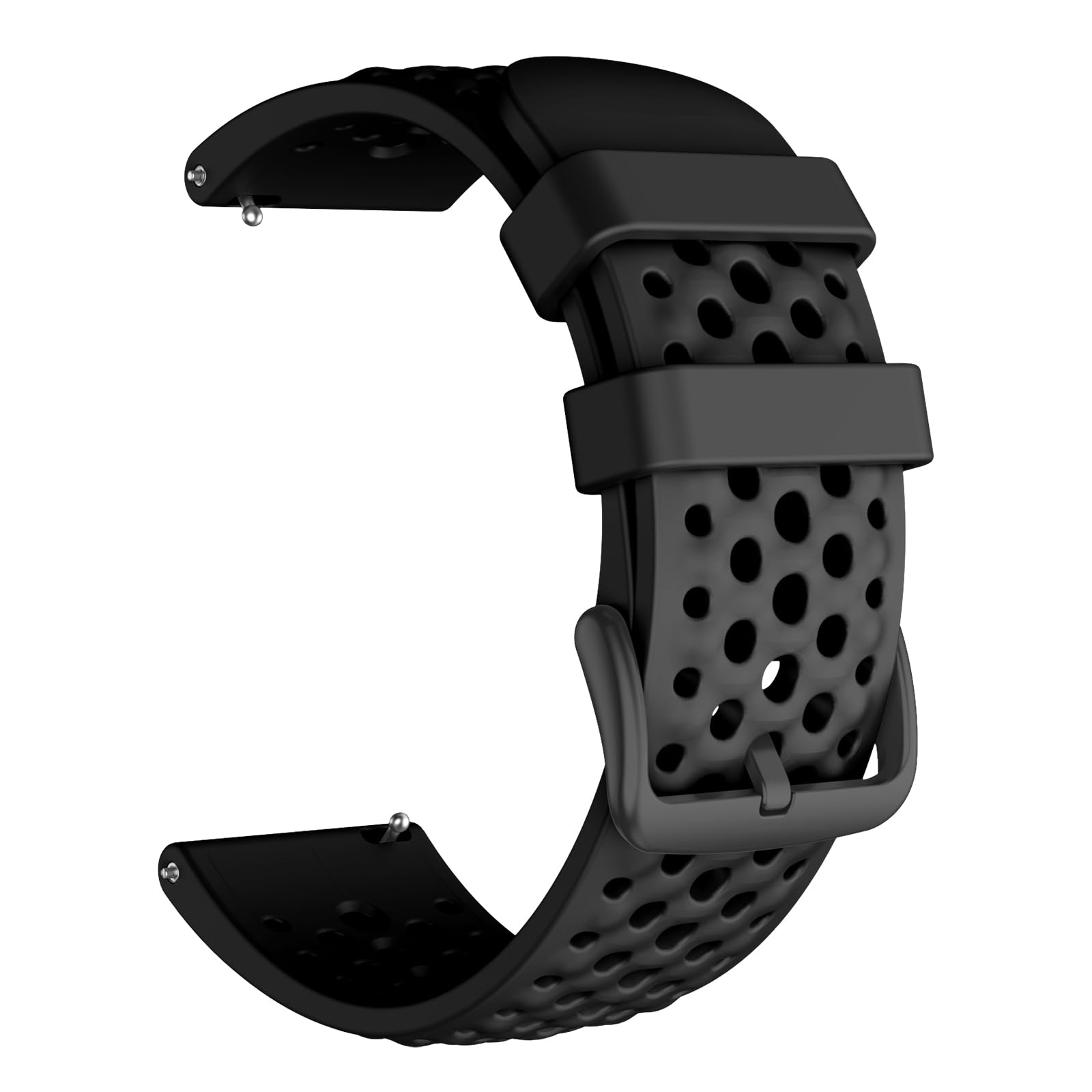 MYSNBKN 22 mm Quick Release Silicone Watch Straps for Amazfit Active Max/Coros Pace 4/Pace 3/Apex 46 mm/Apex 2 Pro/Apex Pro, Replacement Band for Forerunner 570 47 mm/Forerunner 265/255