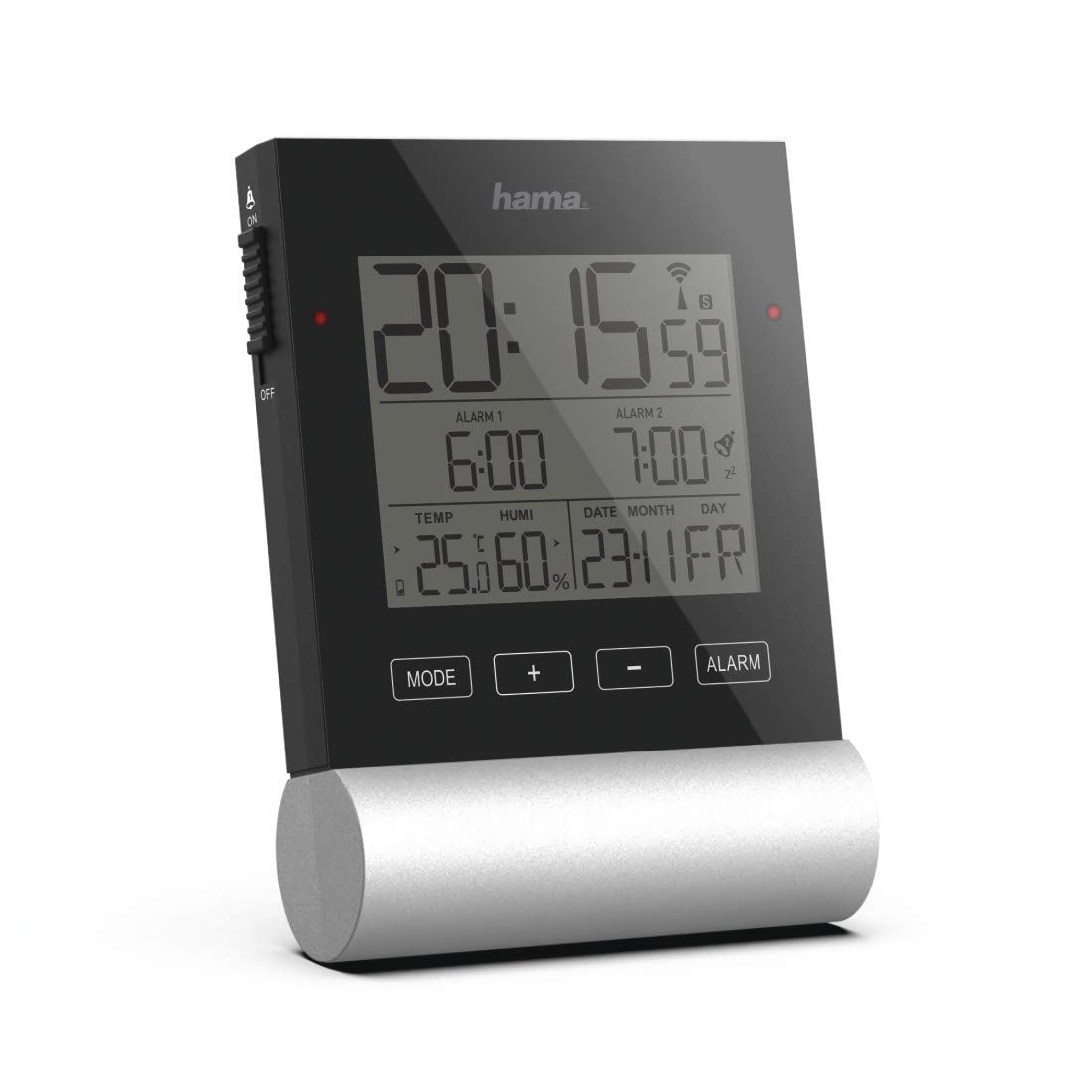 Hama Draadloze Wekker, Dual Alarm, Twee Wektijden