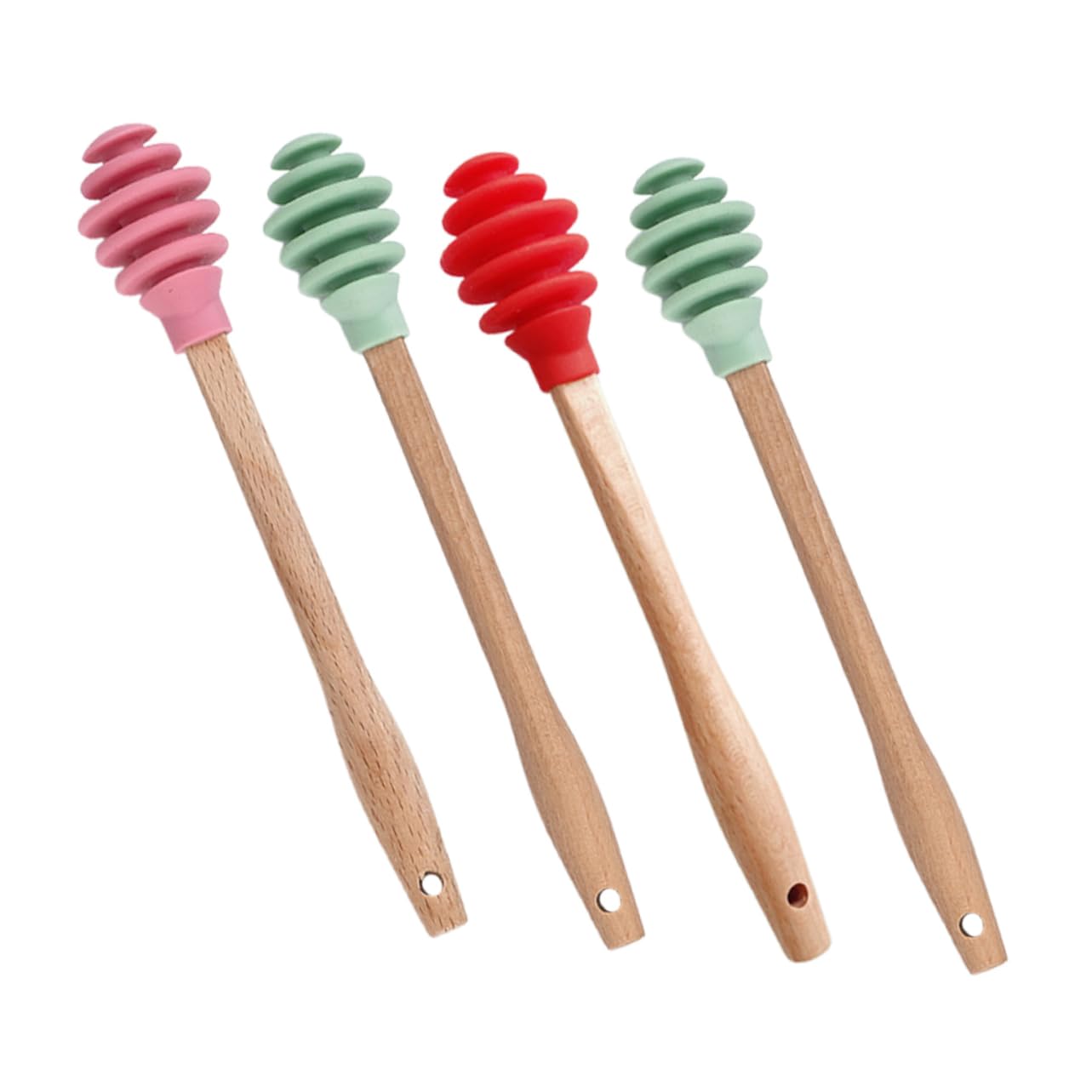 GRIRIW Honey Stirrer Honeycomb Stick Stirrer Honey Wand Honey Stirring Tools Honey Mixing Stirrer Honeycomb Stir Rods Honey Spoon Dipper Teaspoon Honey Stir Spoons re-usable
