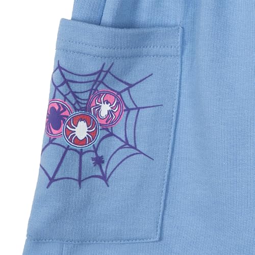 Image of Marvel Girls T-Shirt and French Terry Shorts Outfit Set Toddler to Big Kid Sizes (2T - 14-16)