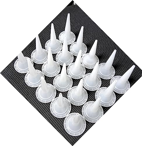 ANZHUO The filling nozzle of sausage caulking gun, durable epoxy piston filling cap, reusable filling nozzle applicator