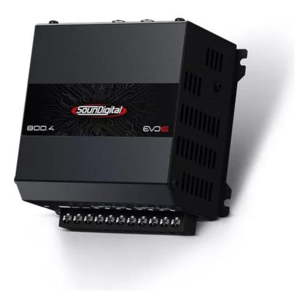 SounDigital 800.4 Evo6 Class D 4 canales 4 ohmios módulo amplificador – Canal 2 Ohm puente 4 ohmios – SD 800 W Rms 4c Power Auto Sound Auto Camión Pickup SUV 800 Wrms 800.4-4 Sd800.4 Evo 6