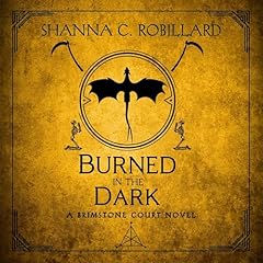 Diseño de la portada del título Burned in the Dark