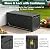 MAKE CHANGES 100 Gallon Outdoor Storage Box, Waterproof Resin Deck Box Organizer for Patio Cushion Storage, Lockable Outside Container for Garden Tools