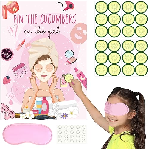 Pin The Cucumbers on The Girl Face