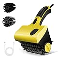 Electric Grill Clean Brush, Cordless Rechargeable Barbecue Grill Cleaner, 2-Speed, 360° Rotating Cleaning Brush with 2 Replacement Bristles