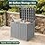 MAKE CHANGES Outdoor Storage Box,30 Gallon Deck Box Outdoor Storage Bench Outside Waterproof Resin Storage Bench, Lockable Patio Cushions, Garden Tools Storage For Furniture, UV Resistant Gray