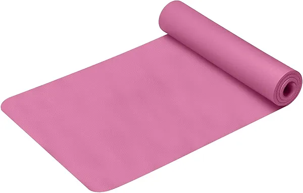 Non Slip Yoga Mat 1/5" Thick High Density Non Slip Anti-Tear Exercise Mat with Carrying Strap Hot Yoga Mat for Pilates, Workouts, Floor, Home Yoga, Stretching, Fitness, Gym
