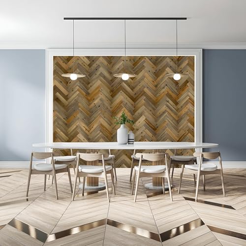 TIMBERCHiC 100% Wood Wall Planks - Made in USA -...
