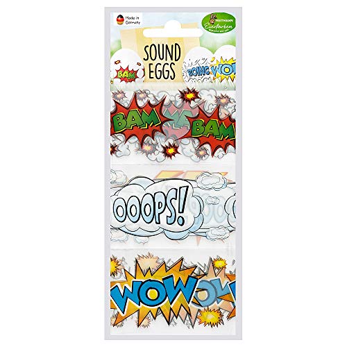 Heitmann - Banderolas Decorativas para Huevos cocidos y soplados (decoración de Huevos de Pascua), Sound Eggs