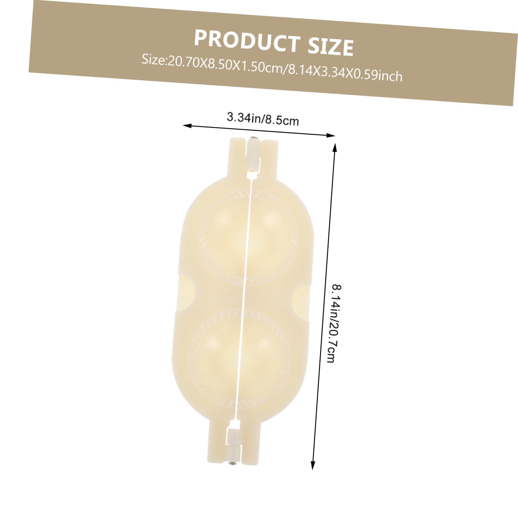 PRETYZOOM Double Headed Dumpling Maker Press Dough for Fast Dumpling Wrappers Kitchen Tool for Home and Restaurant Use Easy to Clean and Use