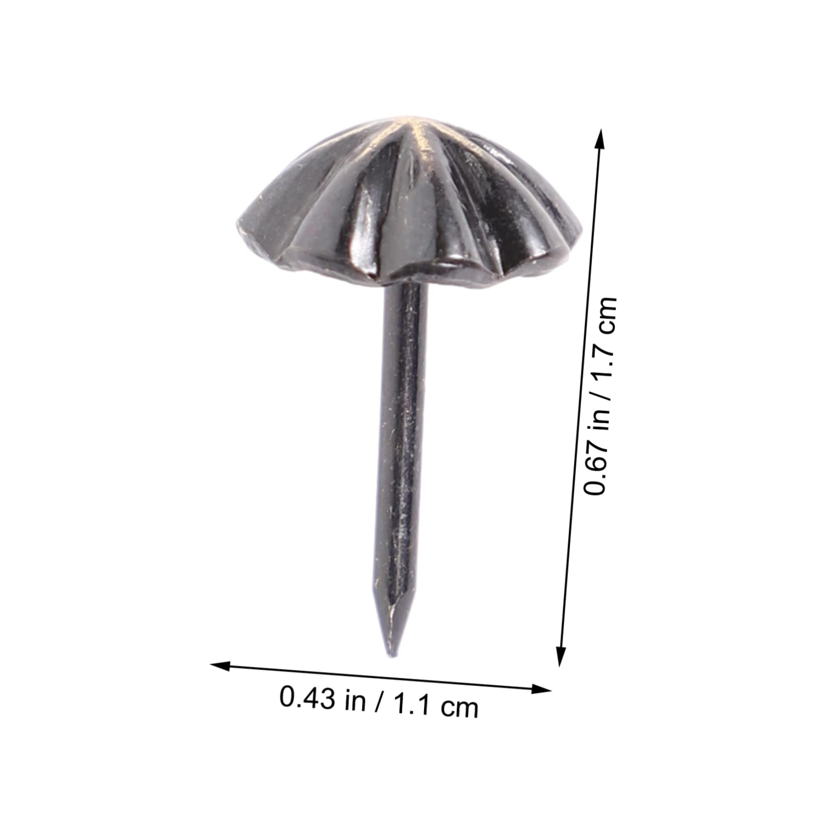 Baluue 400pezzi Chiodi Decorativi Ferro Per Tappezzeria Per Fai Da Te e Decorazione Di Mobili Facile Installazione e Resistente