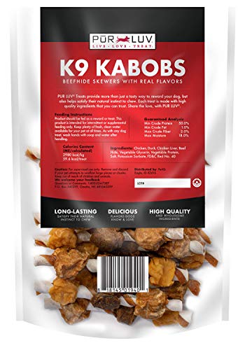 Pur-Luv-K9-Kabob-Real-Chicken-and-Duck-Dog-Treats-Flavor-Made-with-Chicken-Duck-Beef-Healthy-Easily-Digestible-Long-Lasting-High-Protein-12-oz