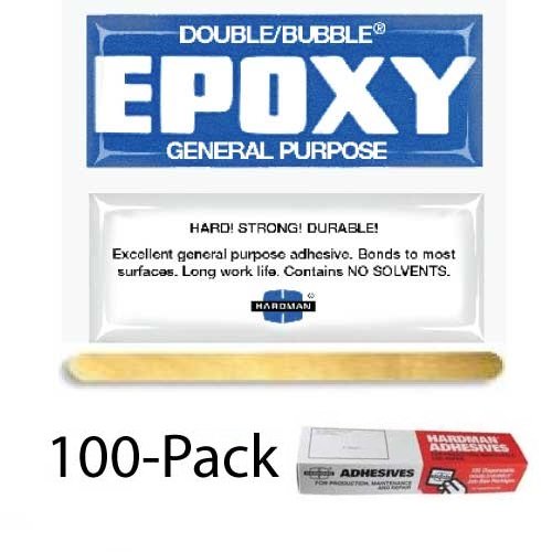 Hardman Double Bubble Blue General Purpose Slow-Setting Epoxy (2 hours) 100 Packs (#04005)