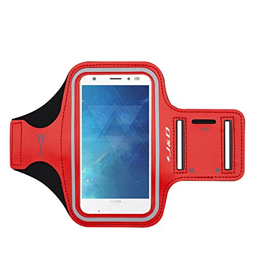 J&D Armband Compatible for Motorola Moto G Play 2021/G Power 2021/G Stylus 2021/G Stylus/G Power/G Fast Armband, Sports Armband Running Armband w/Key Holder Slot, Earphone Connection