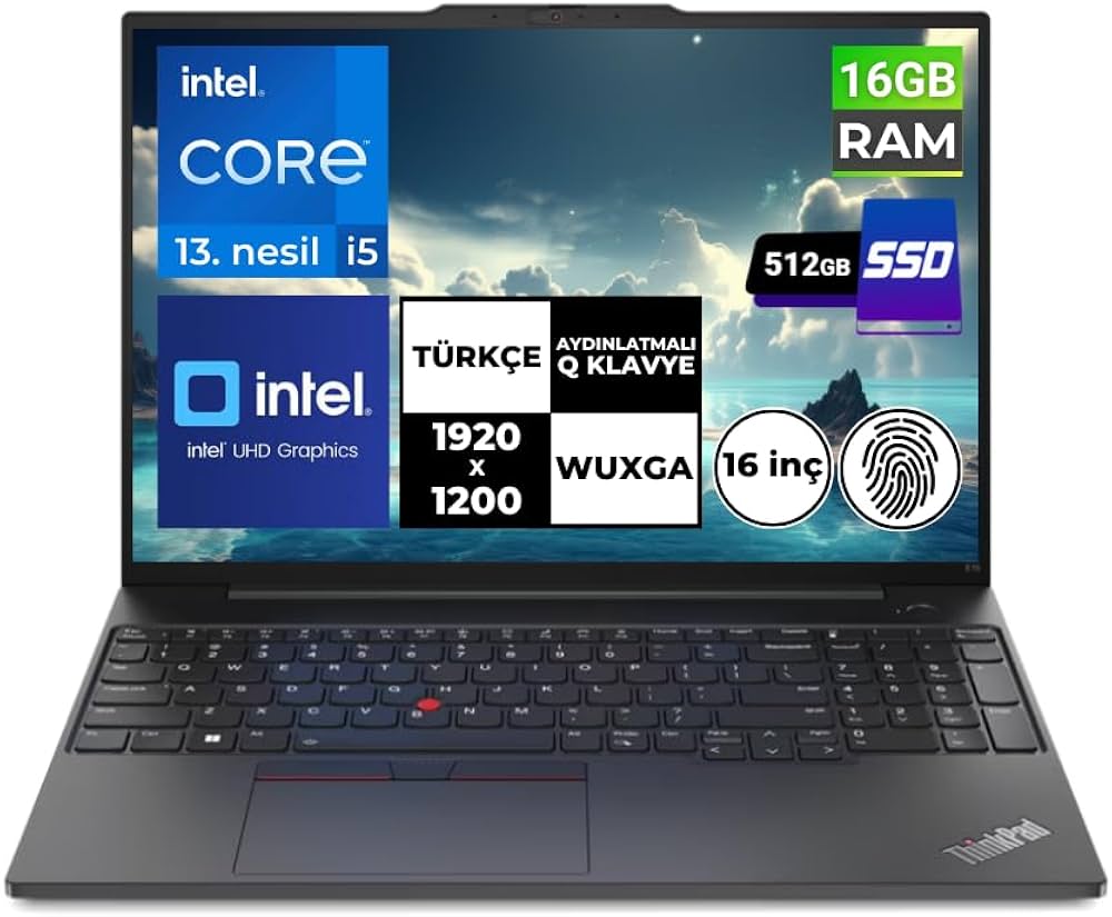 Lenovo ThinkPad E16 Gen1 i5-1335U 16 GB 512 GB SSD 16