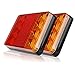HANEU 2PCS Impermeable 8 LED Piloto Trasero Rojo Amarillo Trasero Luz DC DC 12V para Remolque Camión Barco Espec.