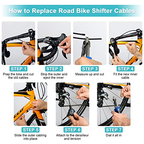 Yosoo Health Gear Bike Shifting Cable, 4Mm Bicycle Shifter Cable Housing, Brake Outer Cable, Universal Brake Shifting Line Replacement For Road Bike Mountain Bike #TOP6