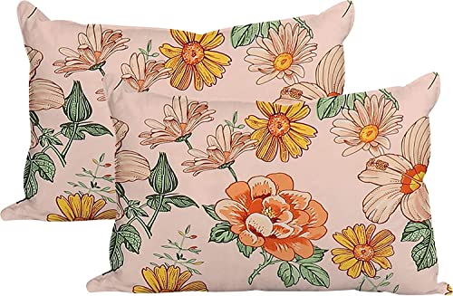 Image of KAWI Cotton Blend Elastic Fitted Bedsheet Queen Size Double Bed (78 inchX 72 inch) - Pink Color.