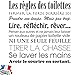 Sticker pour WC/Toilettes - Les règles des toilettes, autocollant éducatif/humoristique - taille 60x61 cm noir - Les stickers muraux Beestick se posent très facilement (un seul morceau)