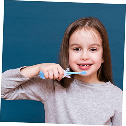 Zahnbürste Für Kinder – Elektrische Kinderzahnbürste in Cartoon-form Seidenborsten Ohne Griff – Babyzahnbürste Reisefreundlich 2 Farben – Bild 5