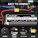 HRB 4S Lipo Battery XT60 14.8V 2200mAh 30C RC Lipo Battery Compatible with RC Car RC Plane RC Truck RC Boat