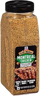 McCormick Grill Mates Montreal Chicken Seasoning, 23 oz - One 23 Ounce Container of Chicken Seasoning With Robust Blend of Garlic, Onion, Black and Red Pepper and Paprika for Meats and Seafood