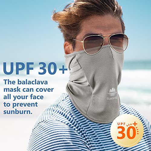 Botack Balaclava Face Mask, Sun Uv Protection Breathable Full Head Mask For Cycling Men Women Grey #TOP2