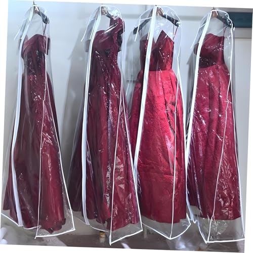 DECHOUS Wedding Dress Bag for Bridal Gown Storage Protective Garment Cover Elegant Design for Wedding Dress Evening Gowns and Formal Attire Portable and Reusable3
