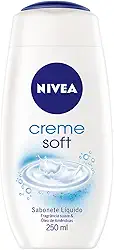 NIVEA Sabonete Líquido Creme Soft 250ml - Fragrância suave de amêndoas, sensação de pele macia e hidratada, em equilíbrio com o pH da pele