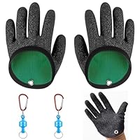AONAYO Angelzubehör,Angelhandschuhe,Fishing Accessories,Angel Handschuhe,wasserdichte Angelhandschuhe,Mit 2 Magnetic Buckle Angelzubehör Für Den Sicheren Umgang Mit Hecht Zander Wels