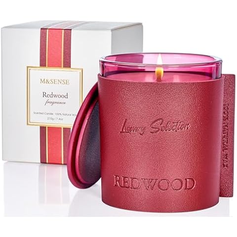 M&SENSE Redwood Scented Candle for Relaxation Cover