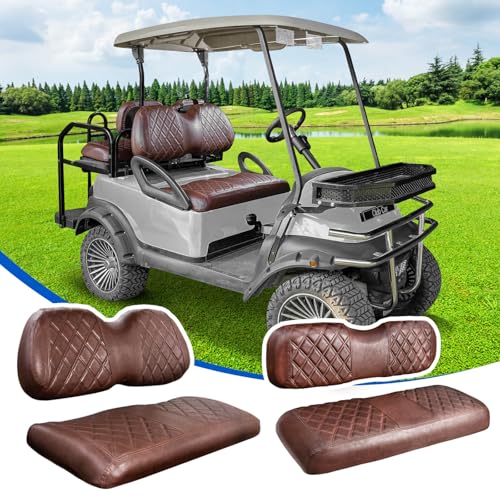 NOKINS 4PCS Golf Cart Seat Covers Kit, Front and Rear...