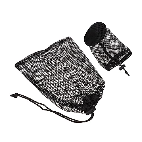 POPETPOP Nylon Material Golf Ball Pouch Large Mesh Bag for Ball Storage Resistant to Falling