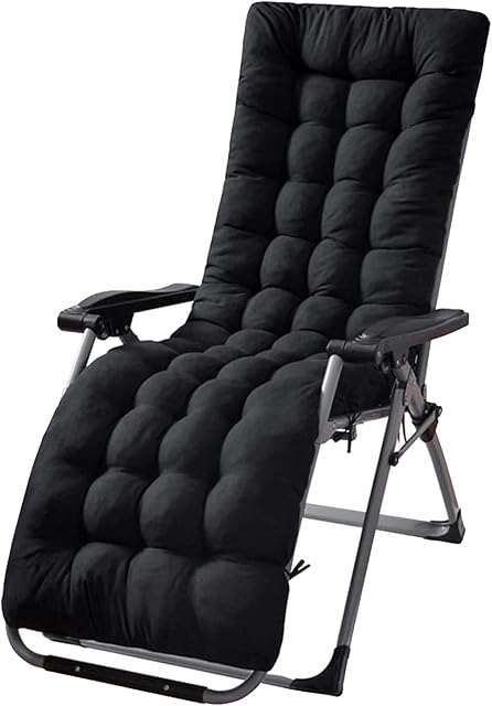 Garden Furniture Sun Lounge Cushions  Thick Padded Bed Recliner Relaxing Chair Seat  Perfect for Indoor Outdoor Travel and Holidays  Replacement Chair Seat Cover