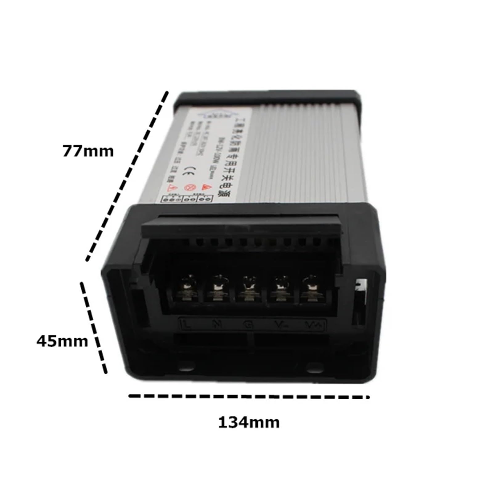 Alimentatore LED ad alta potenza da 1 pezzo 100 W Alimentatore driver LED antipioggia 100-240 V DC 12 V 8A Driver LED trasformatore singolo buona vendita