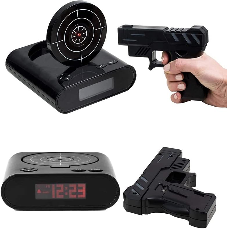 Rise and Shoot: The Ultimate Alarm Clock for Heavy Sleepers!