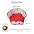 Simpcozy Hamster Playpen, Foldable Small Animal Playpen with Rainbow Dots Design Portable Indoor or Outdoor Exercise Fence For Hamster, Guinea Pig, Rabbits,Chinchillas and Hedgehogs (Red S 90CM)