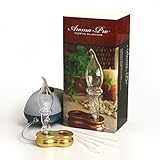 Aroma-Pro Essential Oil Diffuser for Home Scent Diffusers - 110V Hand Crafted Glass Aromatherapy Diffusers with Cold Diffusion, Made in USA Nebulizing Atomizer Air Diffuser for Home - Yellow