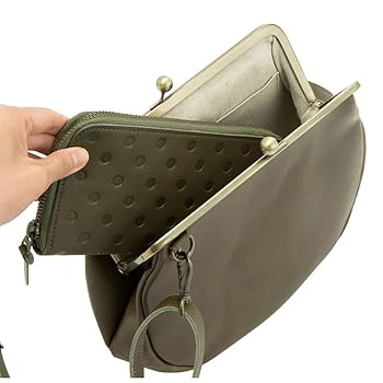 Amazon | [カンミ] しずく がま口ポシェット ミニバッグ