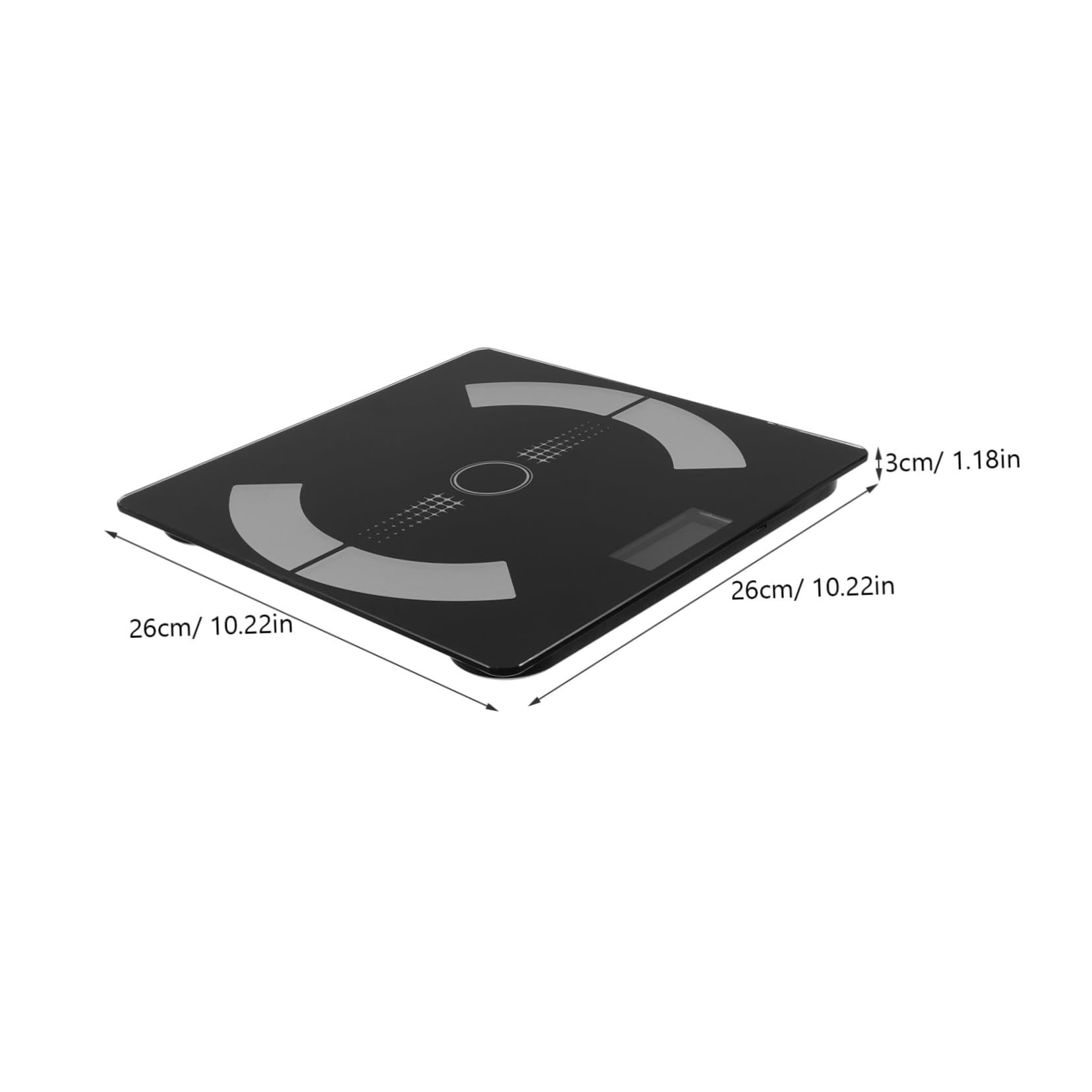 FRCOLOR Digital Body Weight Scale High Accuracy Electronic Weighing Scale for Home Use Durable Glass Design Measures Weight Muscle Mass and More