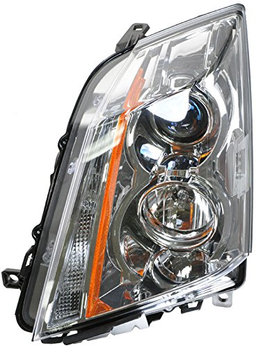 Image of TRQ Driver and Passenger Side Headlight Assembly 2 Piece Set Halogen Compatible with 2008-2013 Cadillac CTS 2014 Cadillac CTS Wagon or Coupe Only
