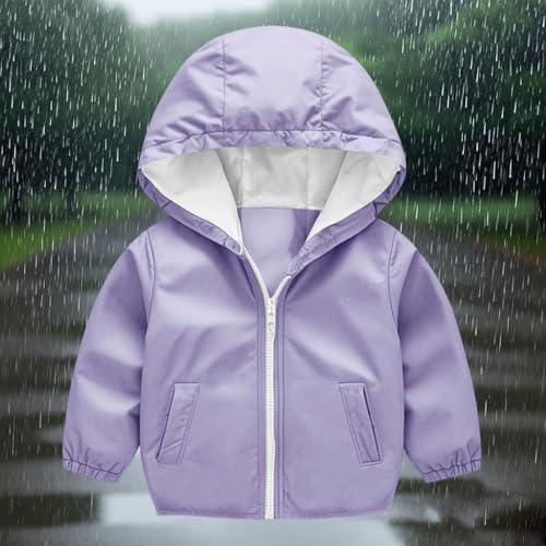 Boys Girls Waterproof Hooded Rain Jackets 2025 Fashion Lightweight Breathable Raincoat For Kids Windbreaker Coat2