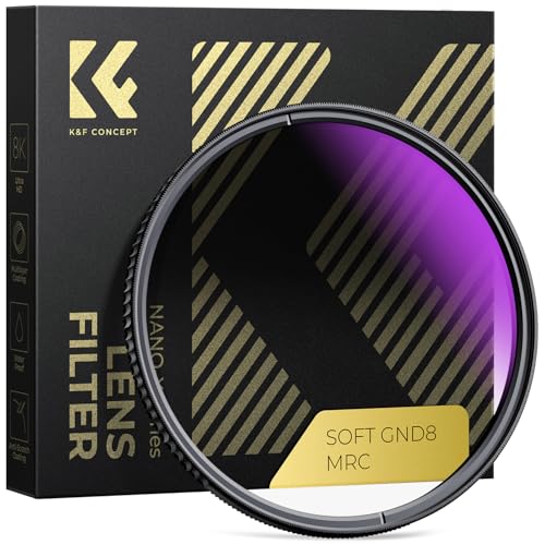 K&F Concept Nano-X 77mm Soft GND8 Verlaufsfilter ND0,9(3 Stops,12,5%) Grauverlaufsfilter GND8 Filter aus optisches Glas