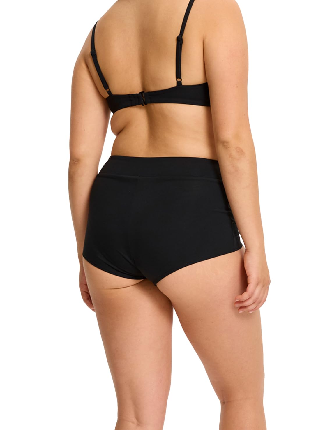 Modibodi Maillot de bain avec protection menstruelle – Haute absorption (40 ml/8 tampons) Noir – Short de bain étanche