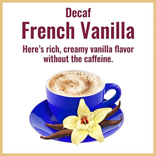 Hills Bros Decaf French Vanilla Cappuccino Mix, Easy to Use, Enjoy Coffeehouse Flavor at Home-Decadent with Sweet Notes and No Caffeine, 16 Ounce (Pack of 1) Hills Bros Decaf French Vanilla Cappuccino Mix, Easy to Use, Enjoy Coffeehouse Flavor at Home-Decadent with Sweet Notes and No Caffeine, 16 Ounce (Pack of 1)