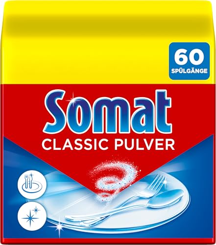 Somat Pulver Classic (60 Spülgänge) Spülmaschinenpulver für die tägliche Reinigung auch im Eco-Programm Spülmittel Pulver verleiht brillanten Glanz und strahlend sauberes Geschirr