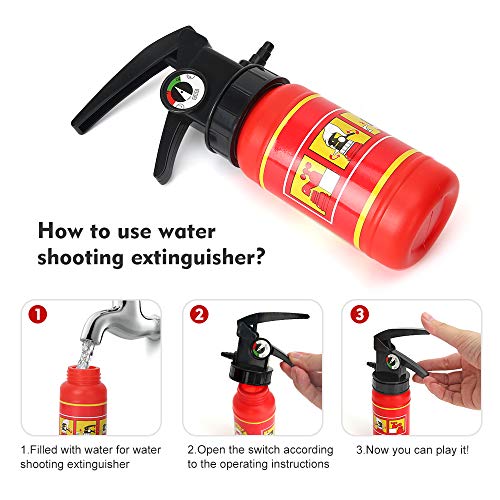 Brandweerman Kostuum voor kinderen, wasbaar brandweerman kostuumset met opbergzak, rollenspel, brandweerman, verkleedset voor kinderen vanaf 3 jaar - Image 3