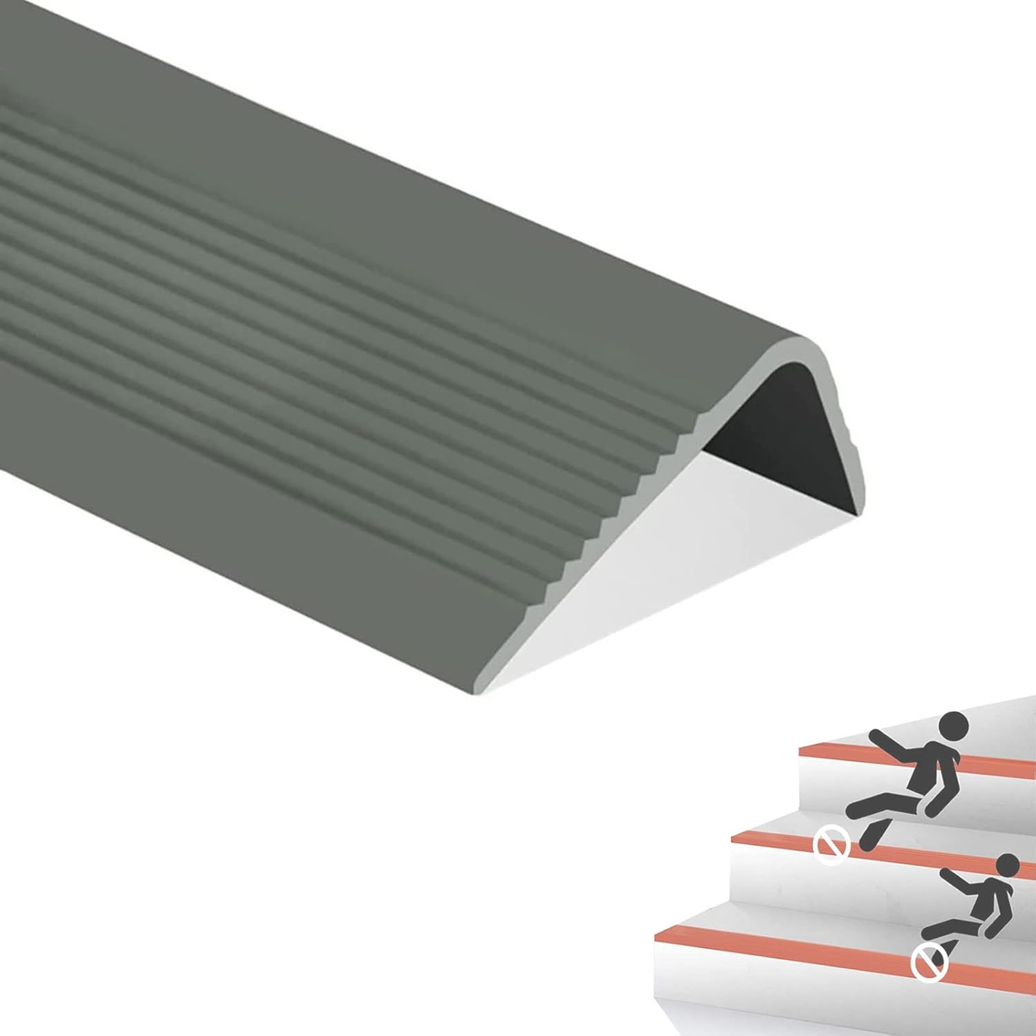 spolis Stair Tread Edge Protectors, Non Slip Stair Edging