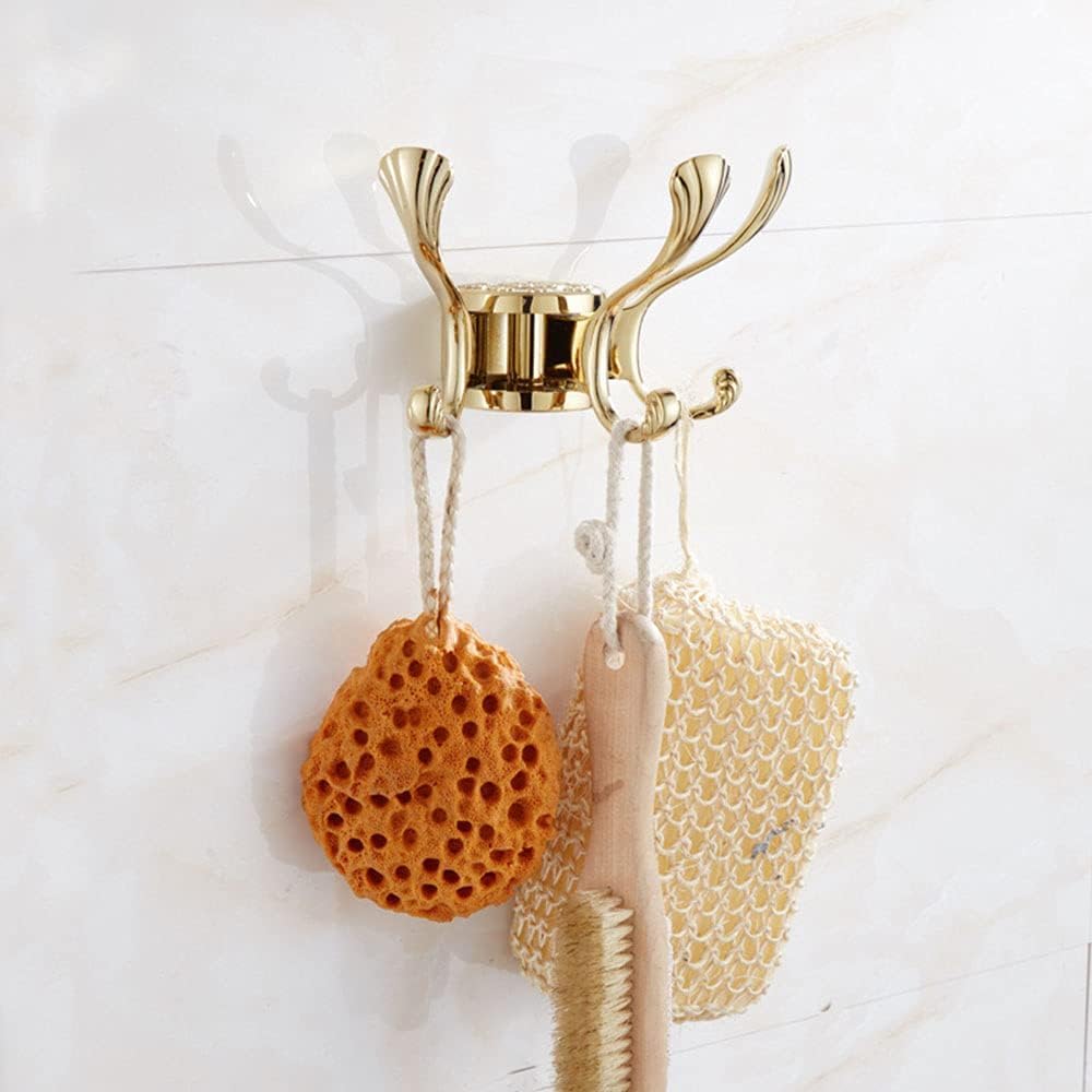 Ganchos para abrigos, Ganchos para perchas, Ganchos de pared plegables de alta resistencia con tornillos for baño, ganchos giratorios de metal modernos for colgar en la pared for la entrada, la cocina